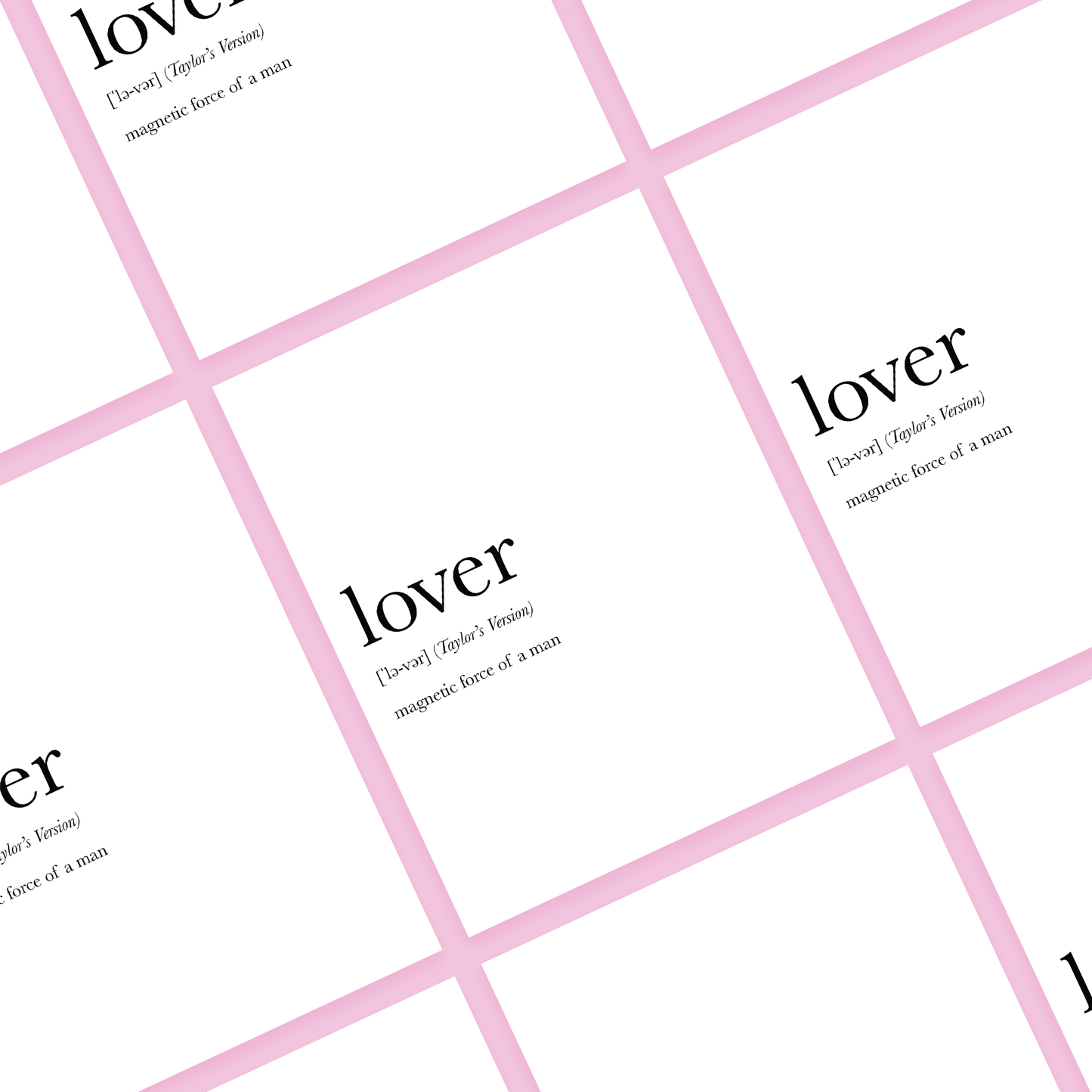 Lover Definition (Taylor's Version) - Taylor Swift Inspired Card