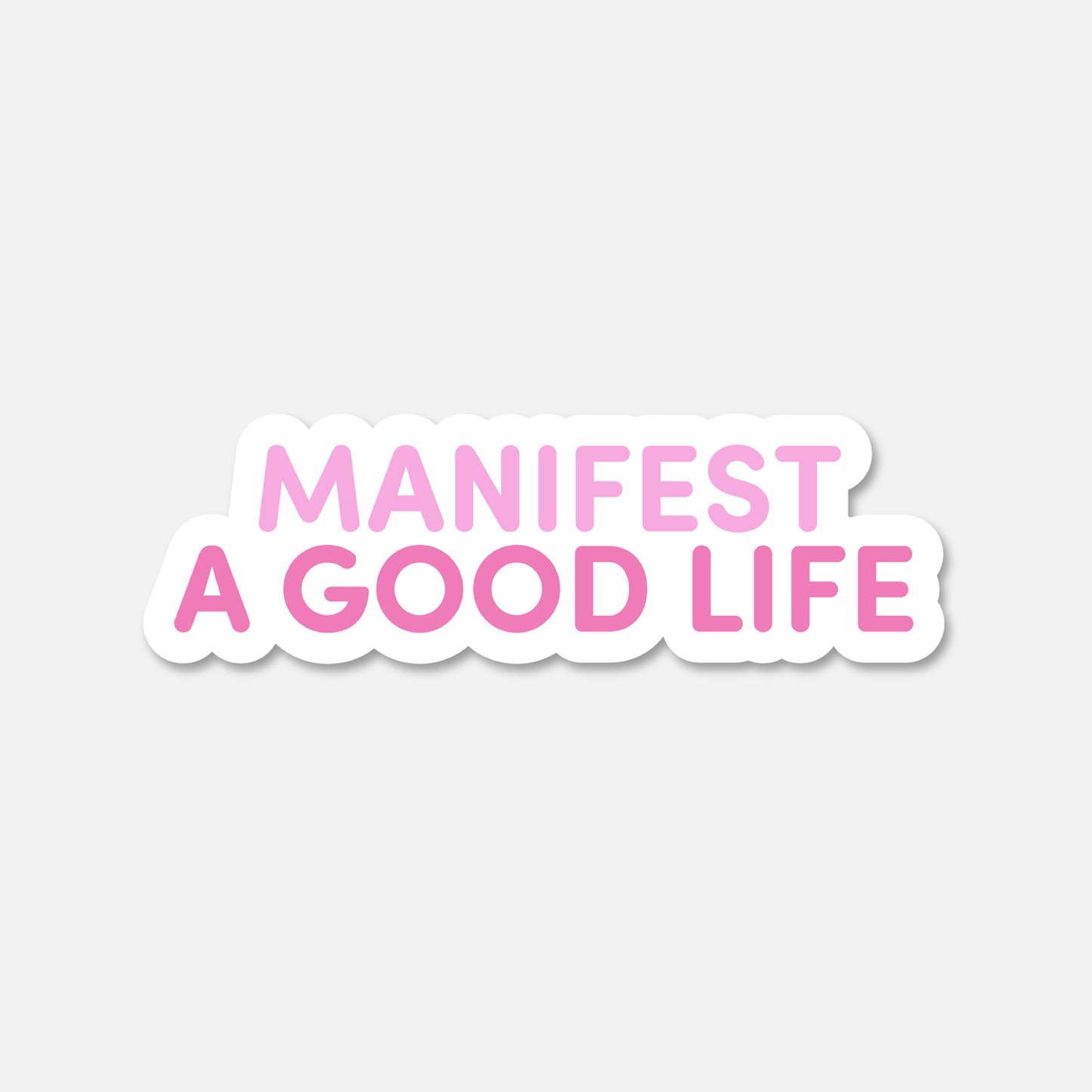 Manifest A Good Life Blush Pink | Footnotes Paper