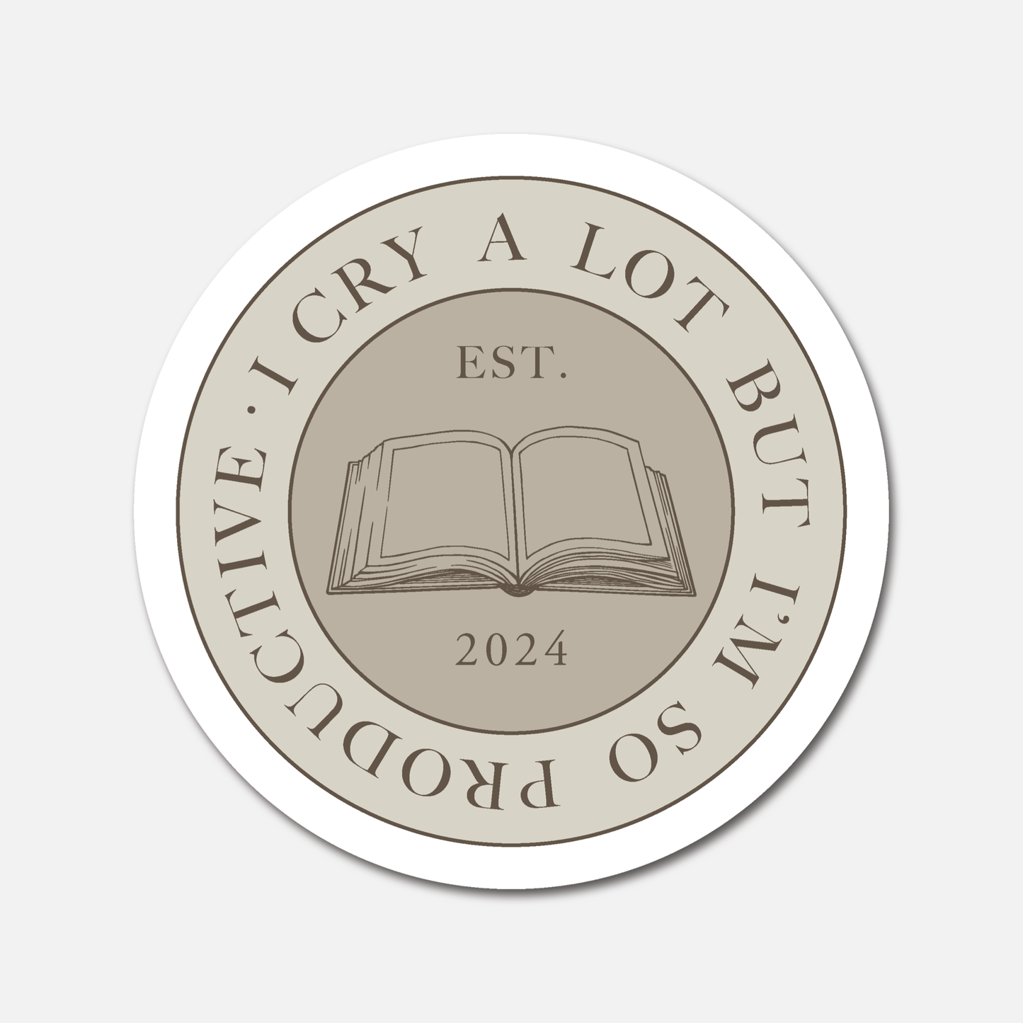 I Cry A Lot - TTPD Coin - The Tortured Poets Department  - Taylor Swift Sticker