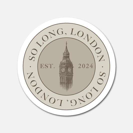 So Long, London - TTPD Coin - The Tortured Poets Department  - Taylor Swift Sticker