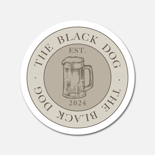 The Black Dog - TTPD Coin - The Tortured Poets Department  - Taylor Swift Sticker