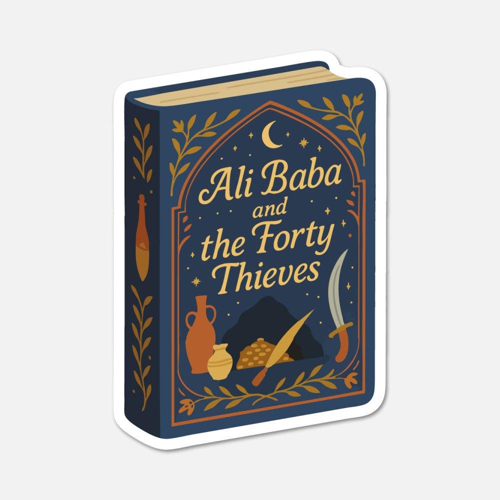 Ali Baba and the Forty Thieves by Antoine Galland - Book Sticker - Footnotes Paper