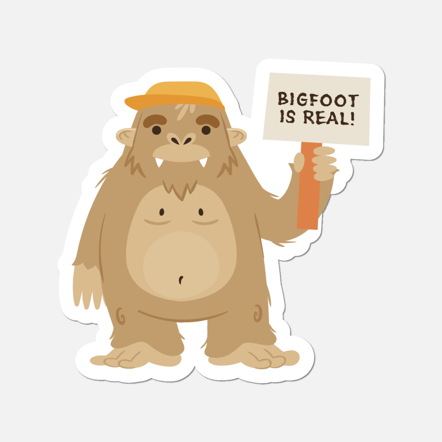 Bigfoot Is Real Sticker - Footnotes Paper