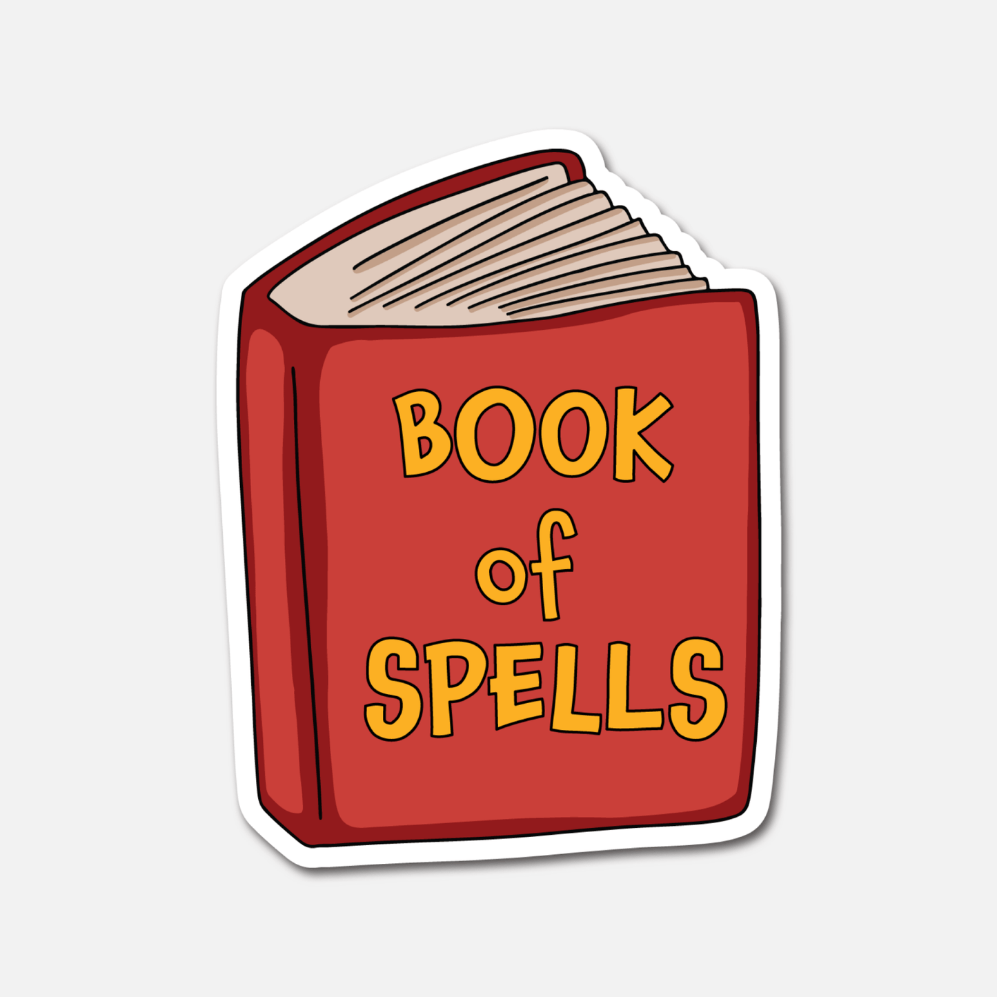 Book Of Spells - Magic Sticker - Footnotes Paper