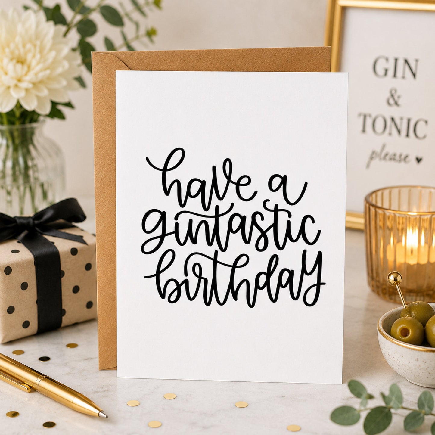 Have A Gintastic Birthday - Birthday Card - Footnotes Paper