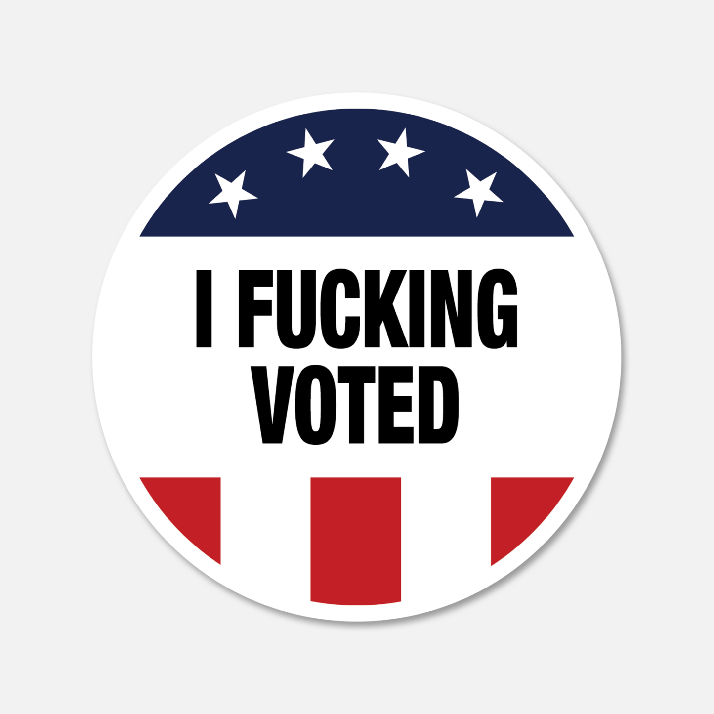 I Fucking Voted Sticker - Footnotes Paper