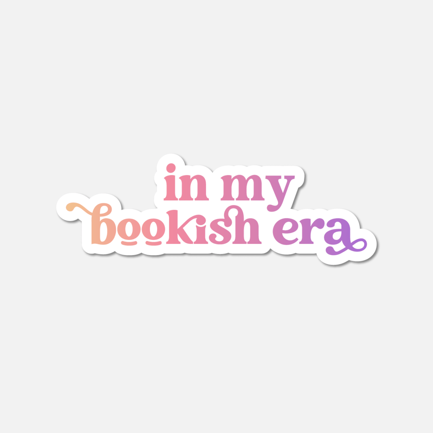 In My Bookish Era Gradient Sticker - Footnotes Paper