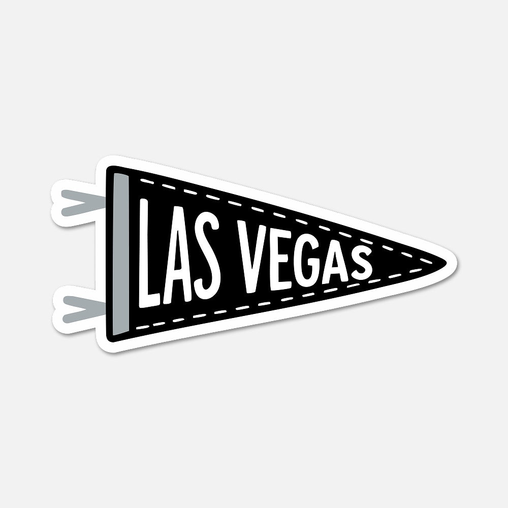 Las Vegas Football Pennant Sticker - Footnotes Paper