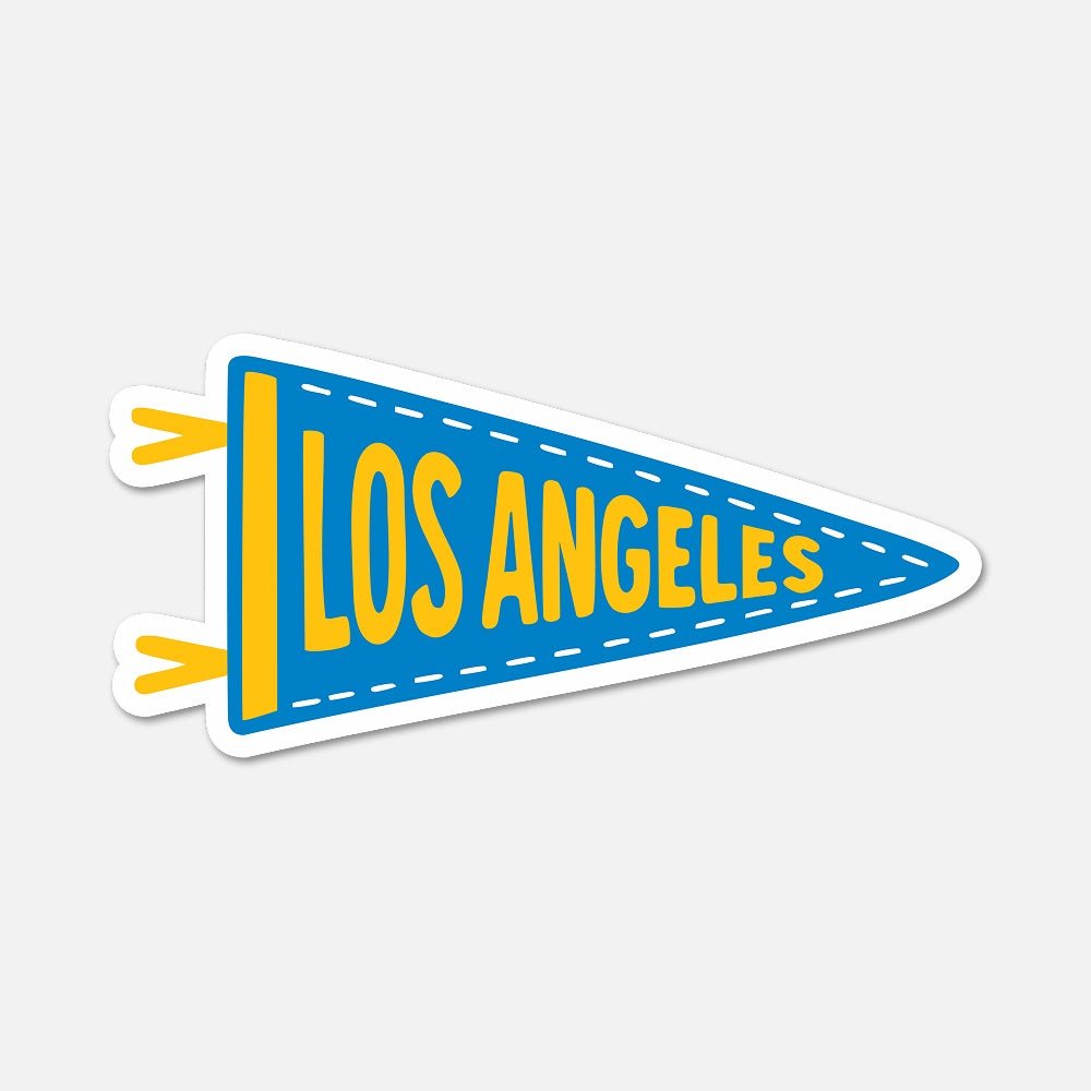 Los Angeles (C) Football Pennant Sticker - Footnotes Paper