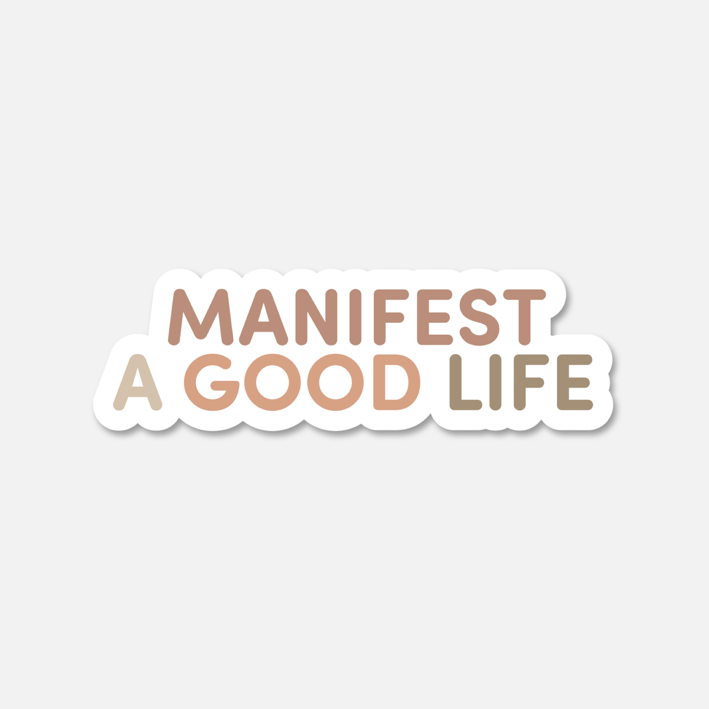 Manifest A Good Life Beige Neutral - Footnotes Paper