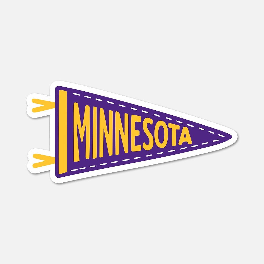 Minnesota Football Pennant Sticker - Footnotes Paper