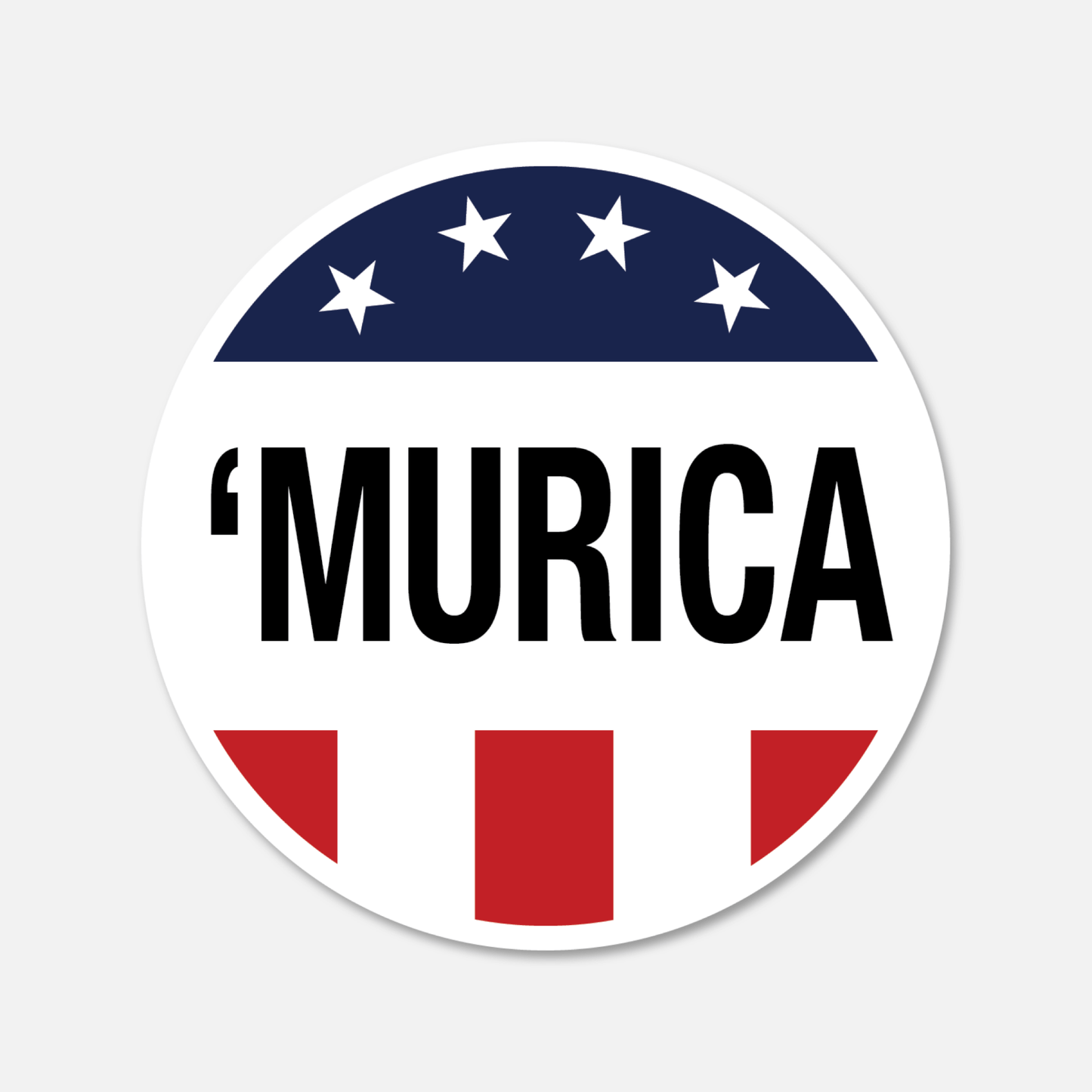'Murica Sticker - Patriotic Voting Sticker - Footnotes Paper
