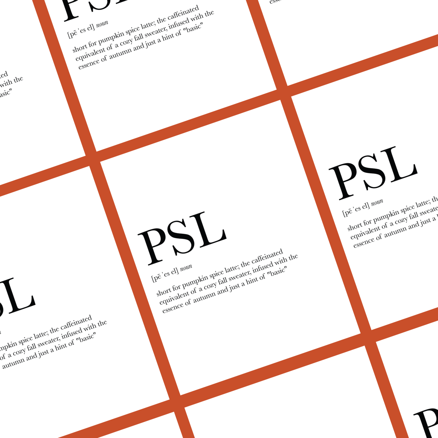 PSL Definition - Autumn Card - Footnotes Paper