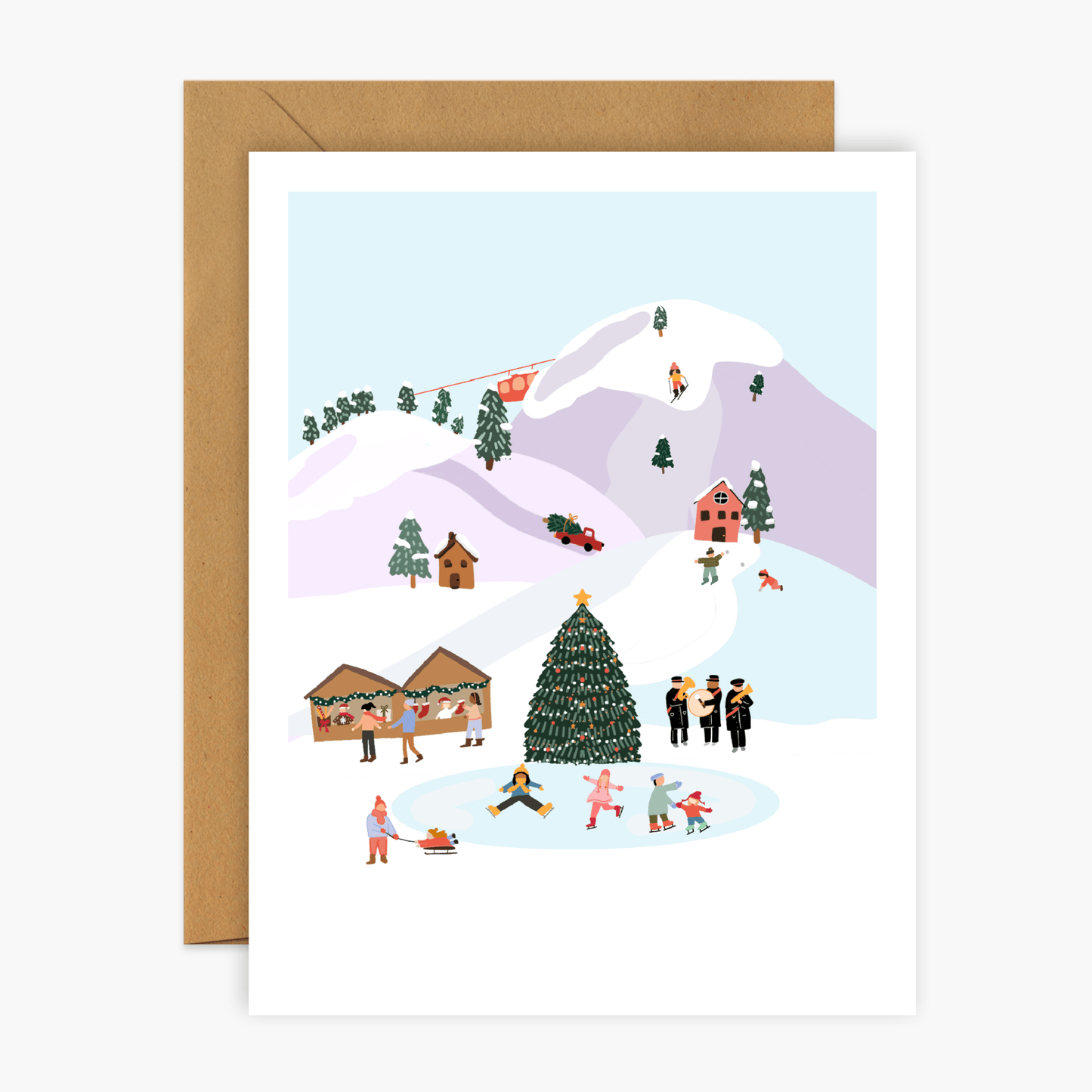 Winter Village Illustration - Footnotes Paper