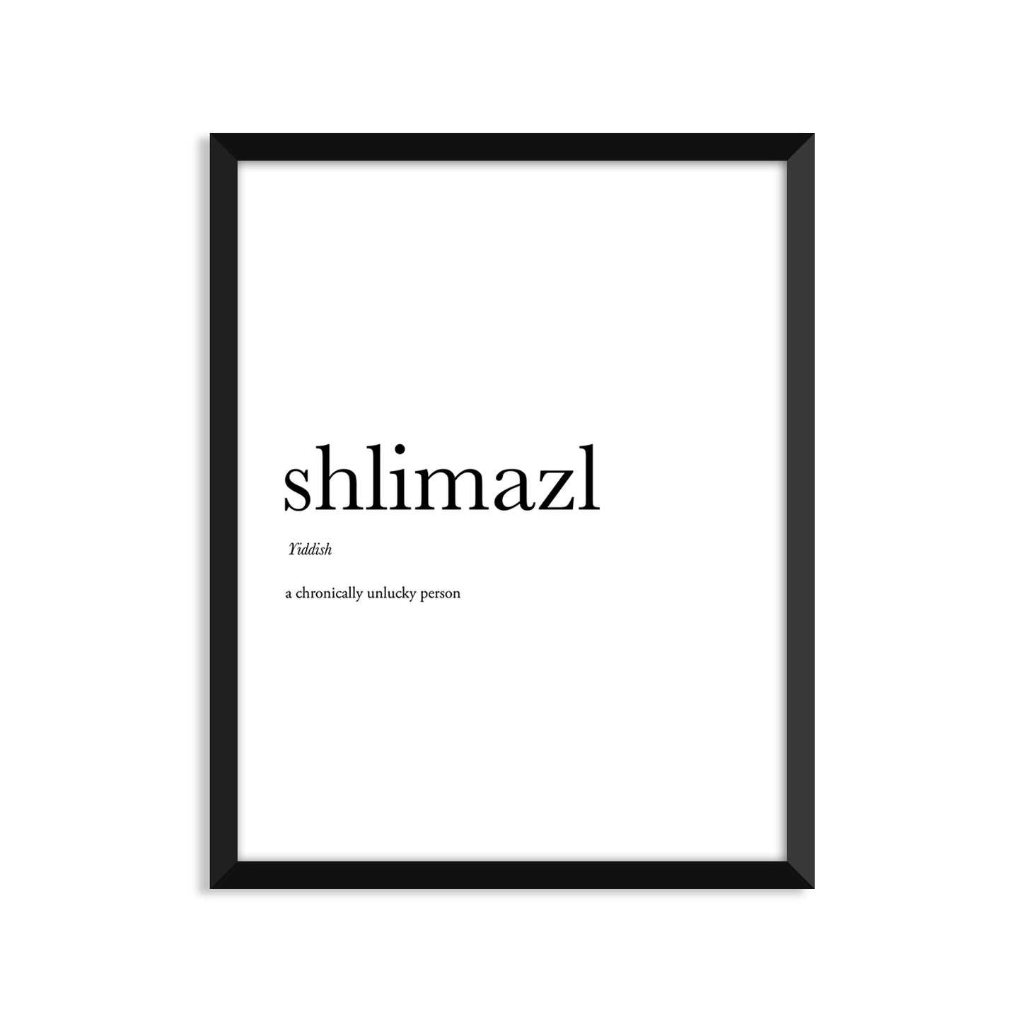 Shlimazl Definition Everyday Card