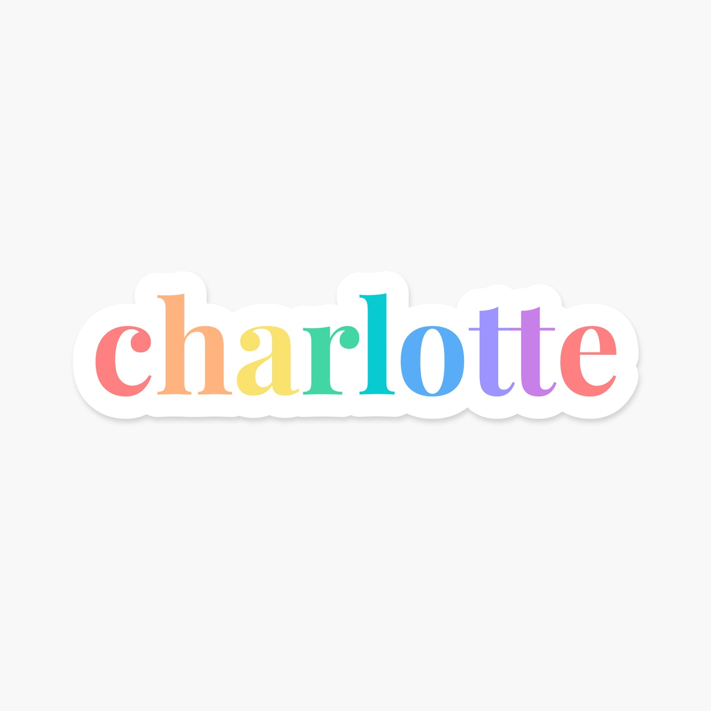 Charlotte, North Carolina - Everyday Sticker | Footnotes Paper