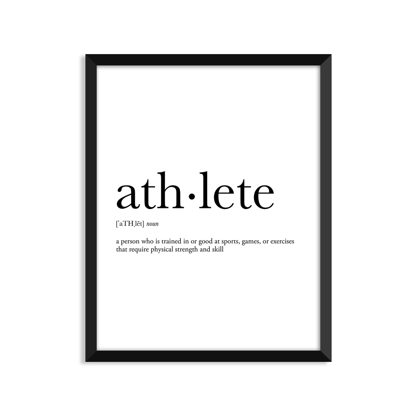 Athlete Definition Everyday Card