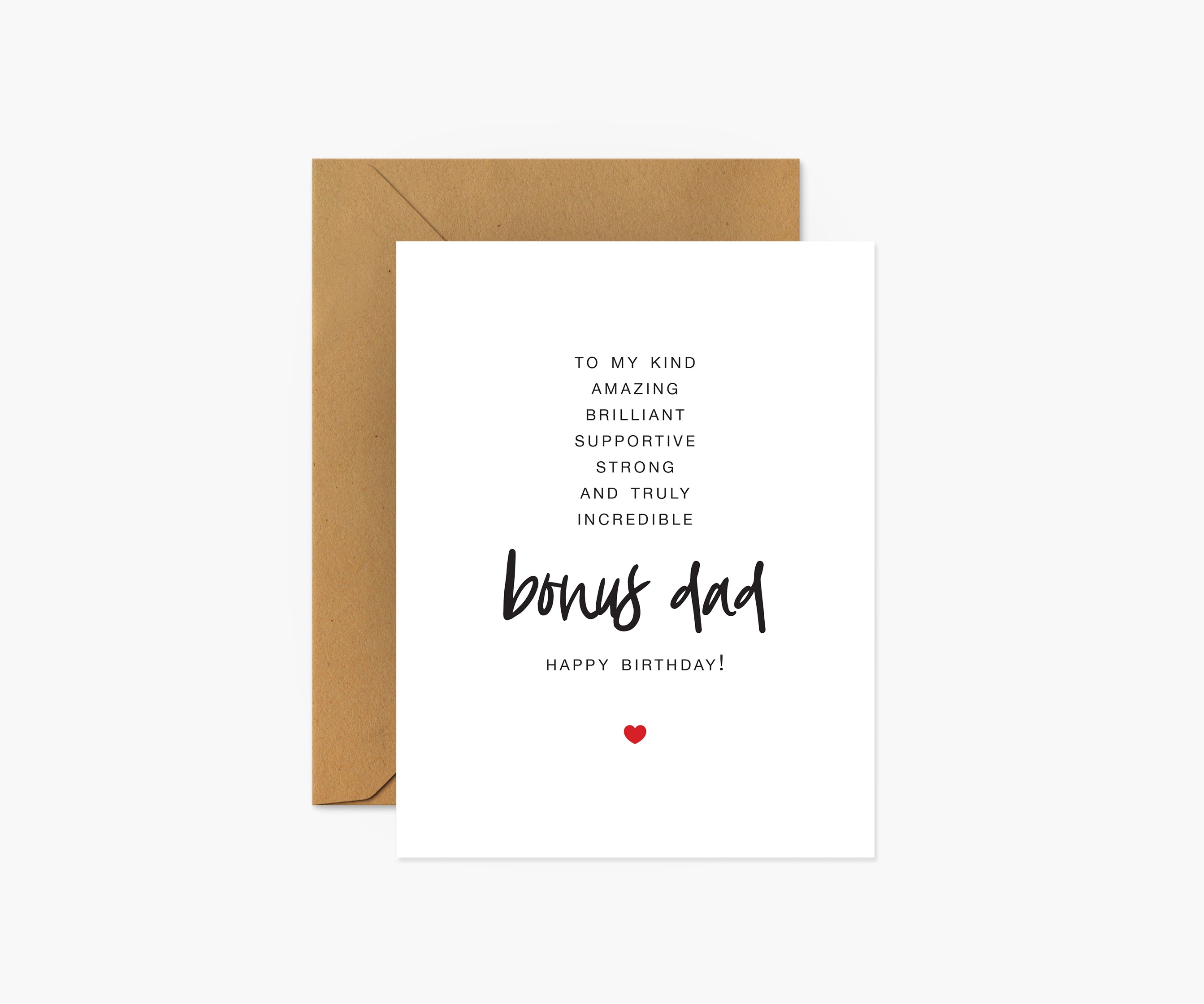 Bonus sales dad card