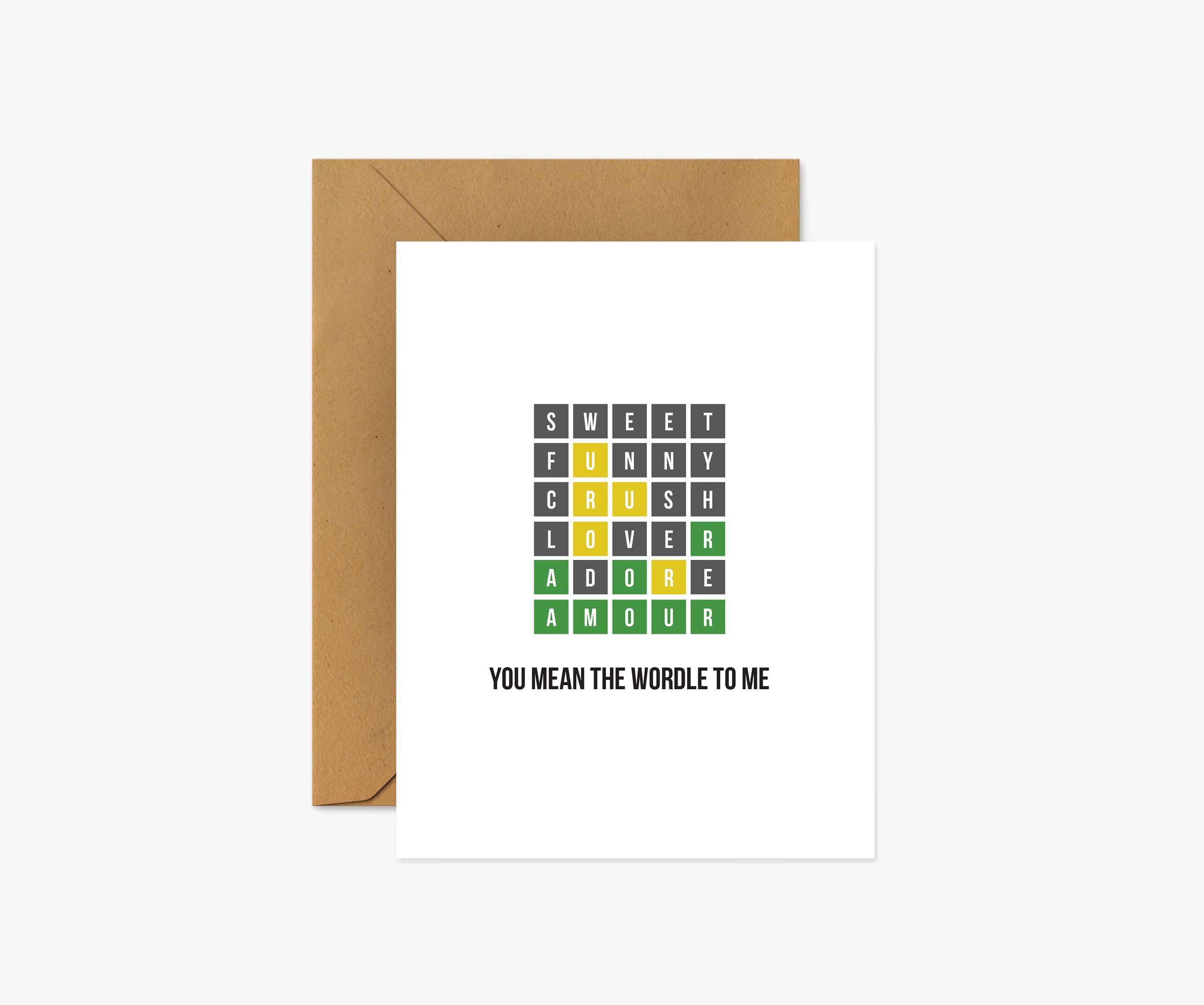 mtg card wordle You Mean The Wordle To Me Love & Friendship Card