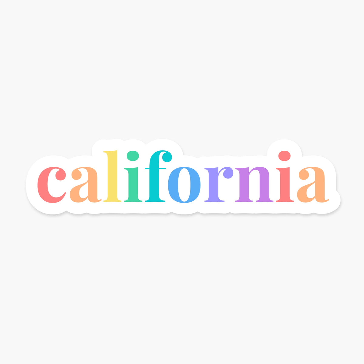 California US State Sticker - Footnotes Paper