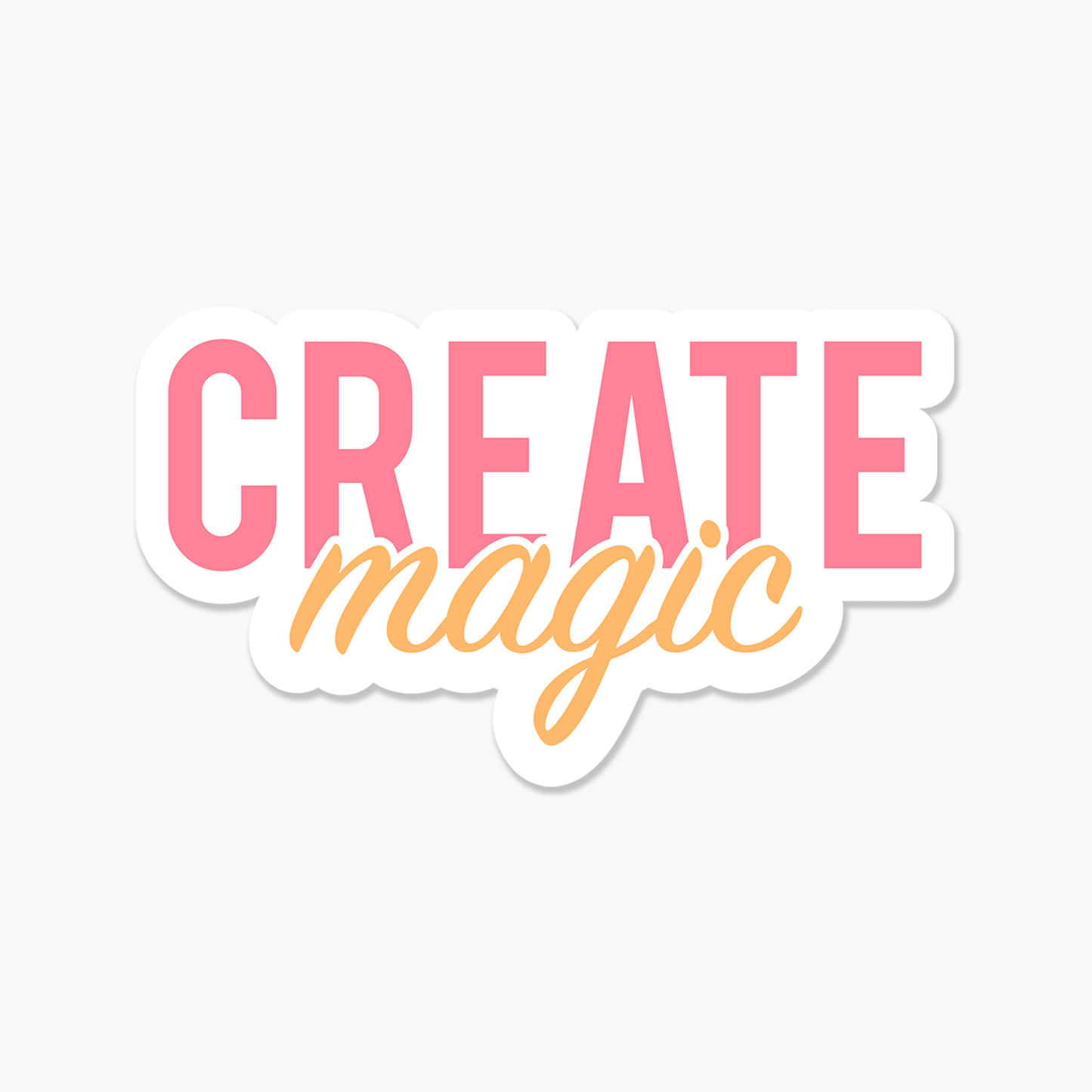 Create Magic - Motivational Sticker - Footnotes Paper