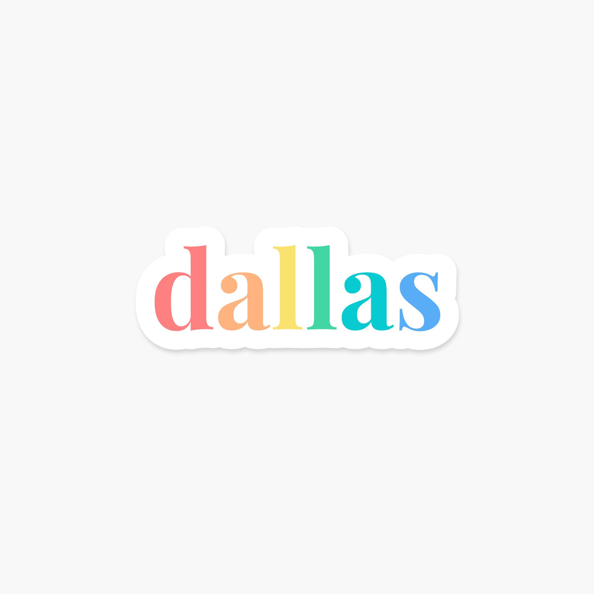 Dallas, Texas Sticker - Footnotes Paper