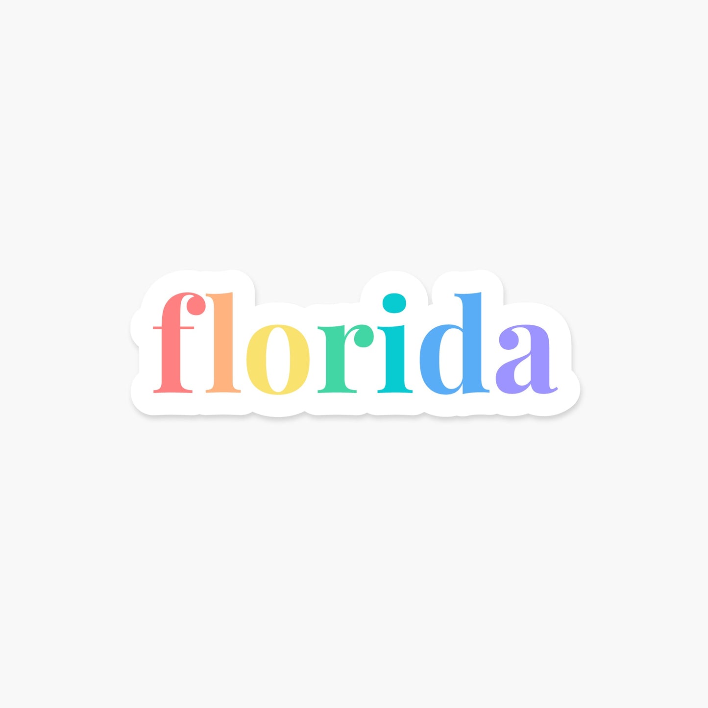 Florida US State Sticker - Footnotes Paper