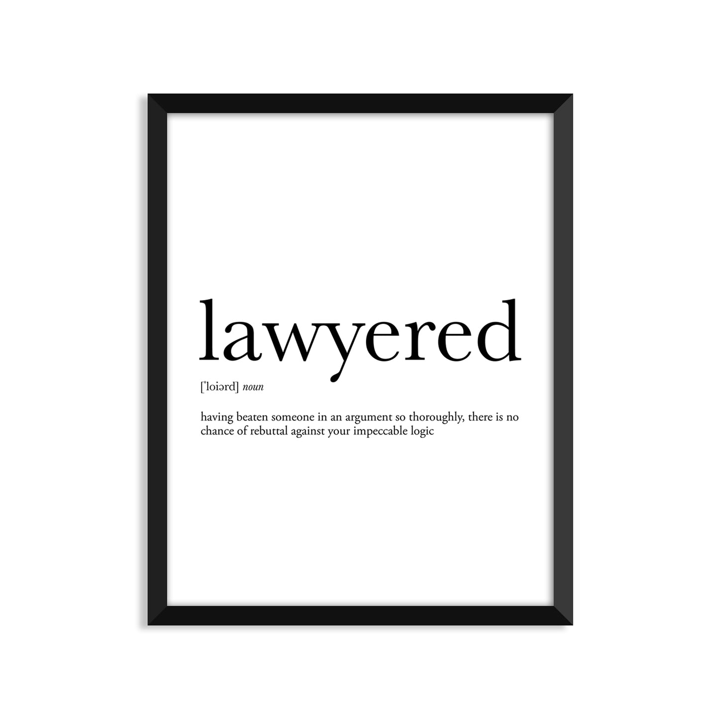 Lawyer Definition Everyday Card