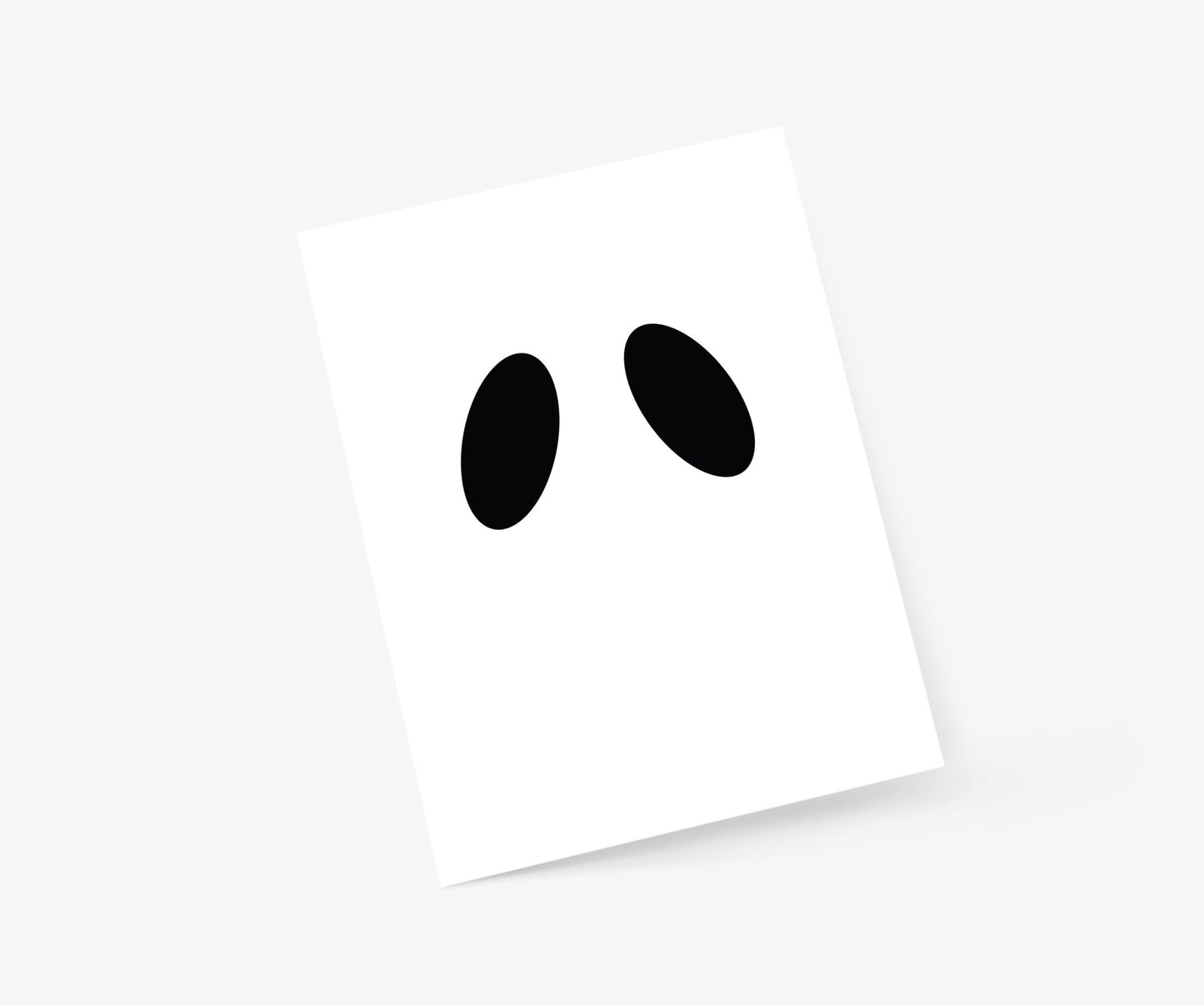 Ghost Eyes Halloween Card - Footnotes Paper