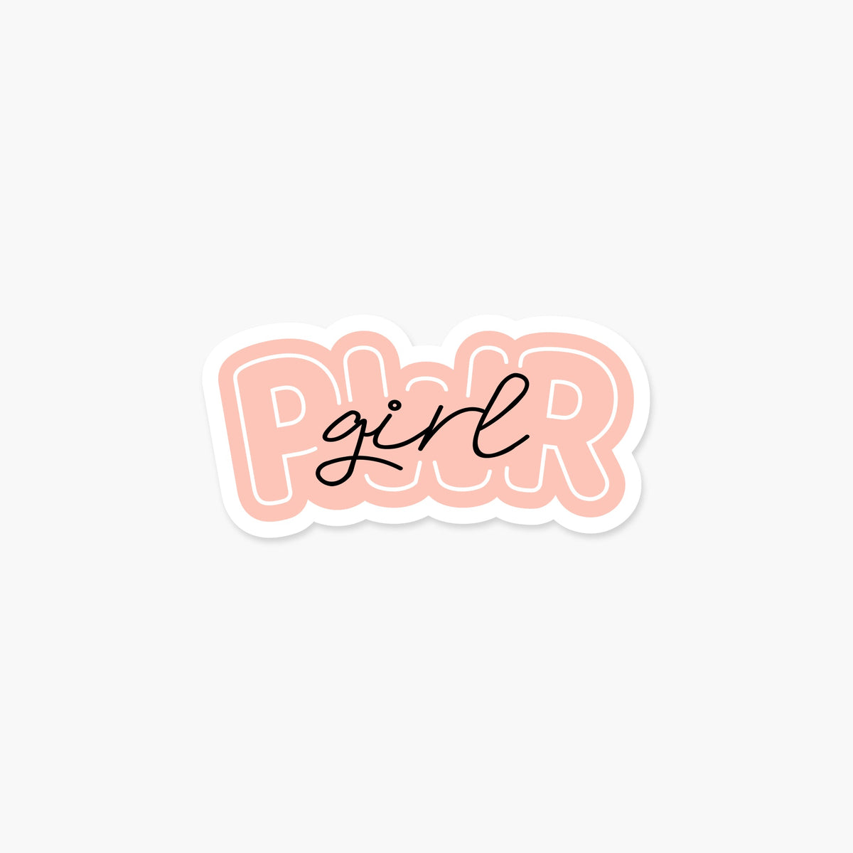 Girl PWR Sticker - Footnotes Paper