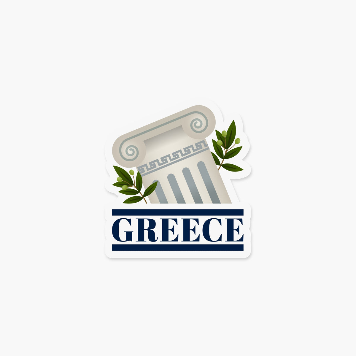 Greece Sticker - Footnotes Paper