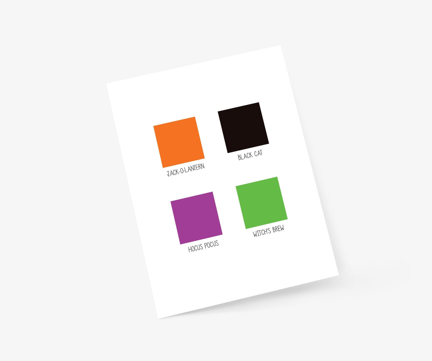 Halloween Color Palette - Footnotes Paper