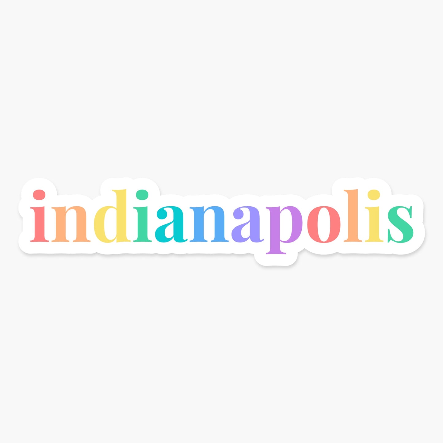 Indianapolis, Indiana Sticker - Footnotes Paper