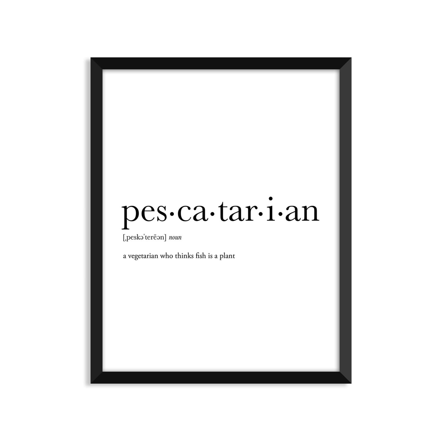 Pescatarian Definition Everyday Card