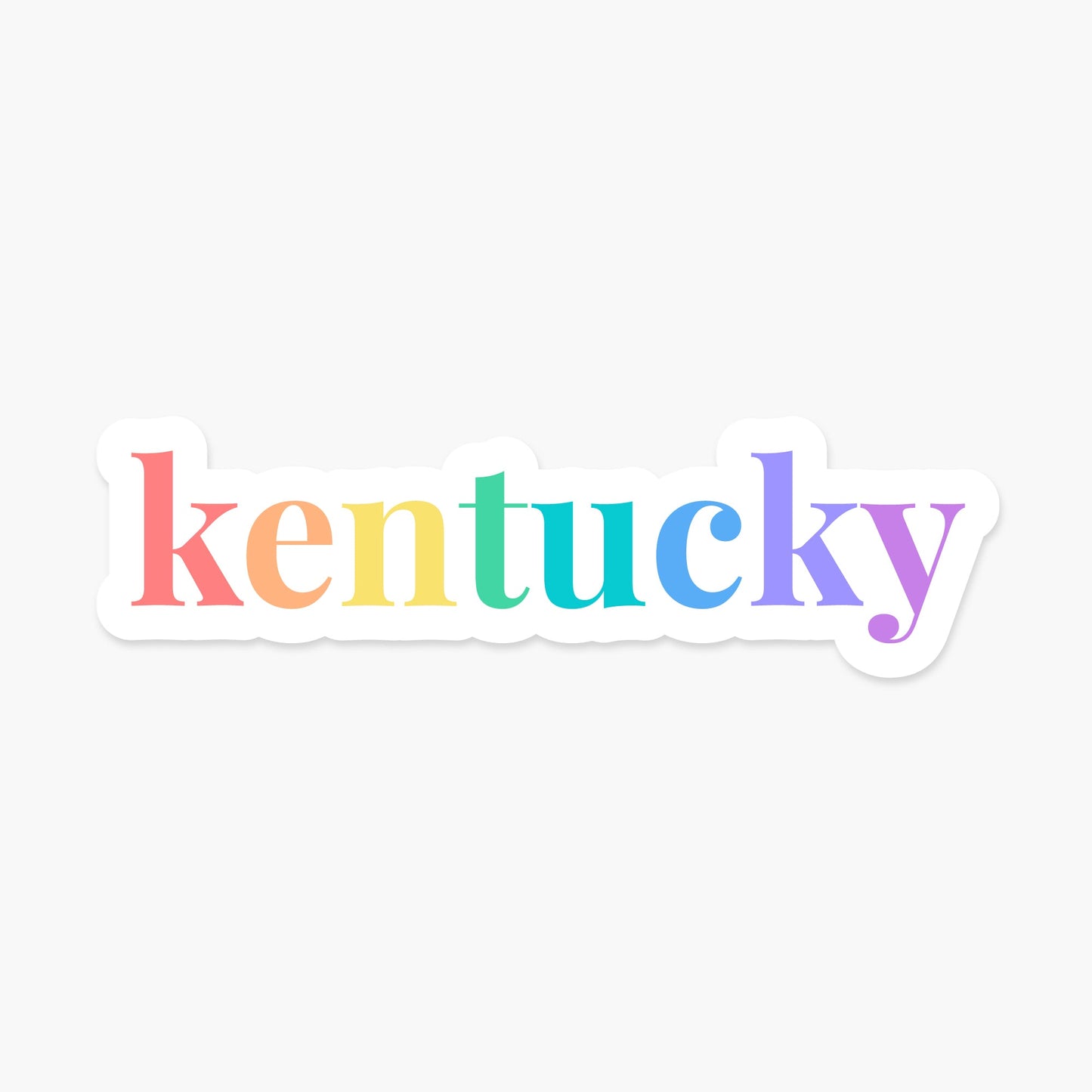 Kentucky US State Sticker - Footnotes Paper