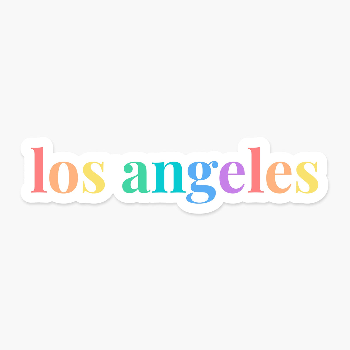 Los Angeles, California Sticker - Footnotes Paper