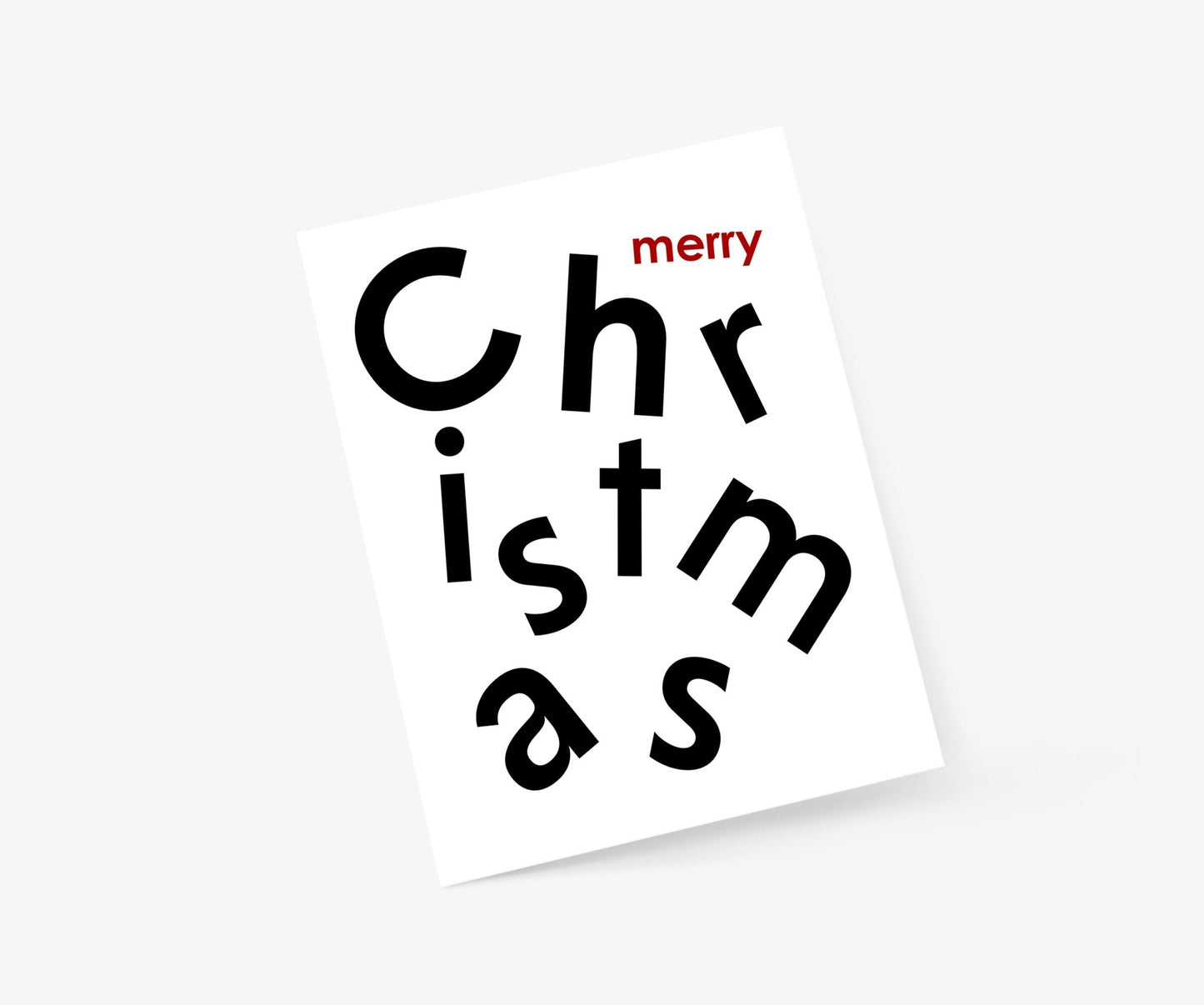Merry Christmas Scandi Christmas Greeting Card - Footnotes Paper