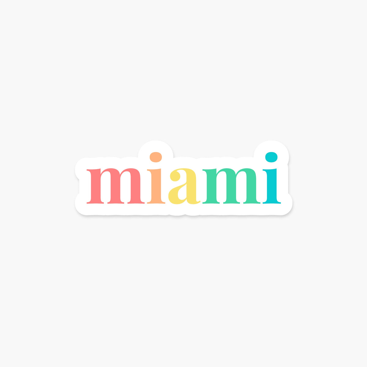 Miami, Florida Sticker - Footnotes Paper