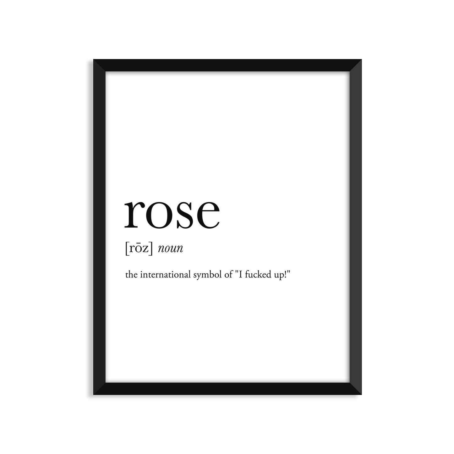 Rose Definition - Unframed Art Print Or Greeting Card