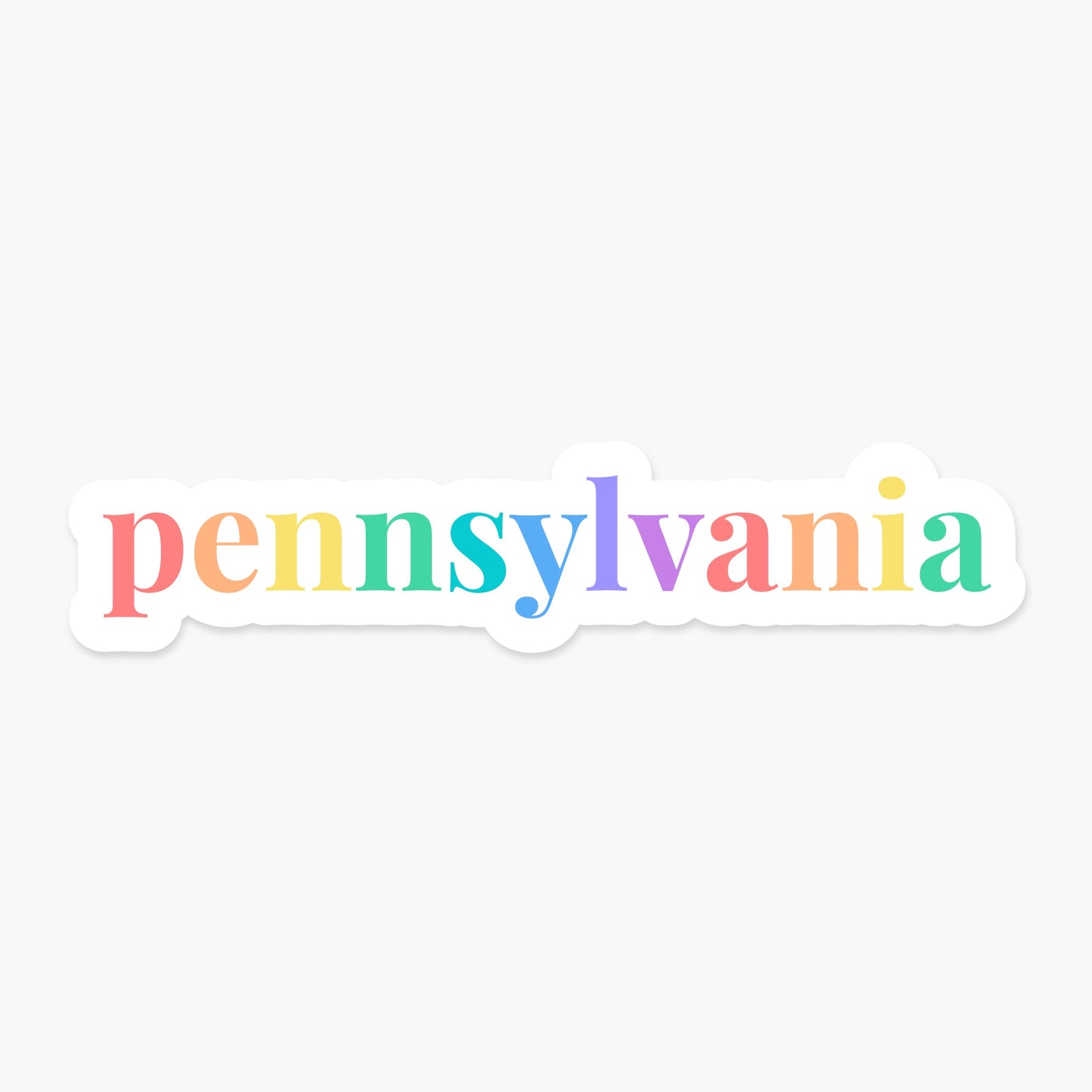 Pennsylvania US State Sticker - Footnotes Paper