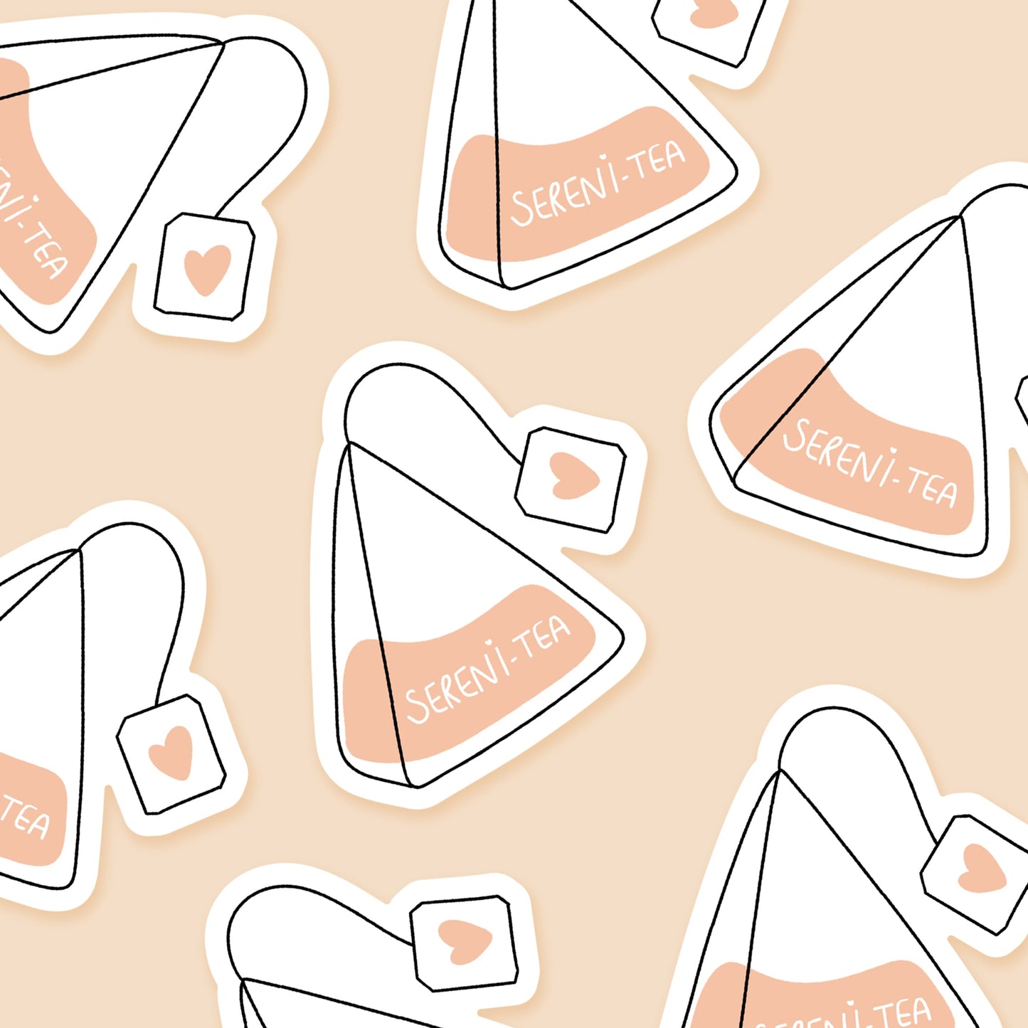 Sereni - tea Teabag Everyday Sticker - Footnotes Paper