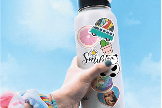 10 aesthetic water bottle stickers - Footnotes Paper