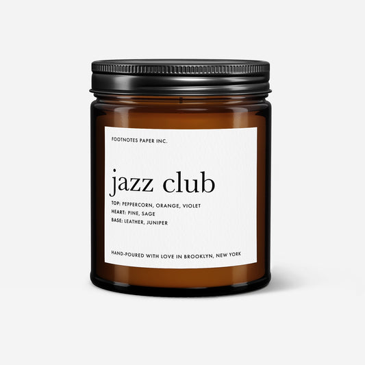 Step Into the Rhythm: Introducing the Jazz Club Candle - Footnotes Paper