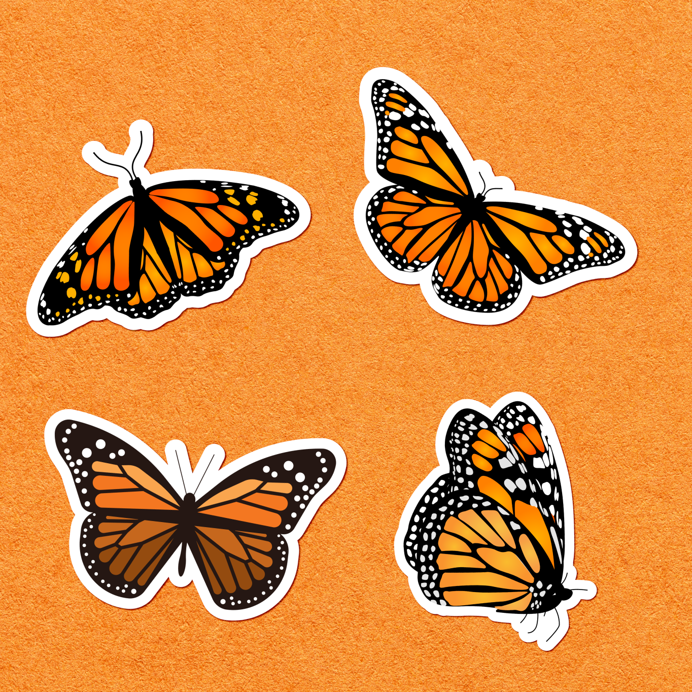 Monarch Butterfly Stickers