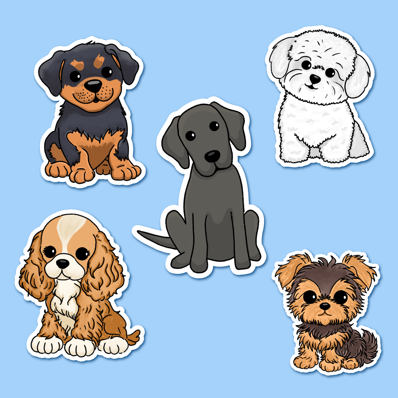 Dog Stickers – Premium Vinyl Designs for Dog Lovers