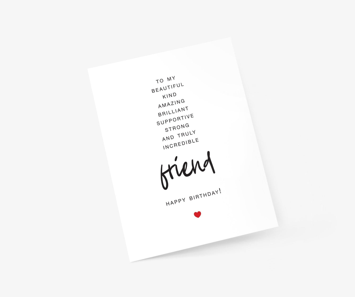 Birthday Friendship Cards - Footnotes Paper