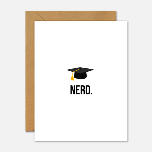 Nerd Graduation Cap – Graduation Card