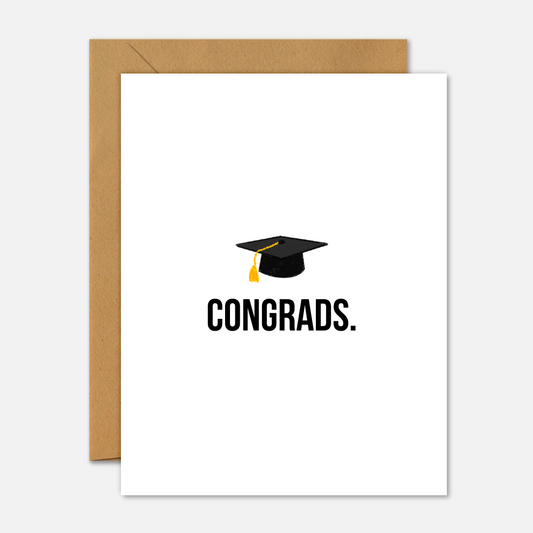 Congrads – Funny Graduation Card