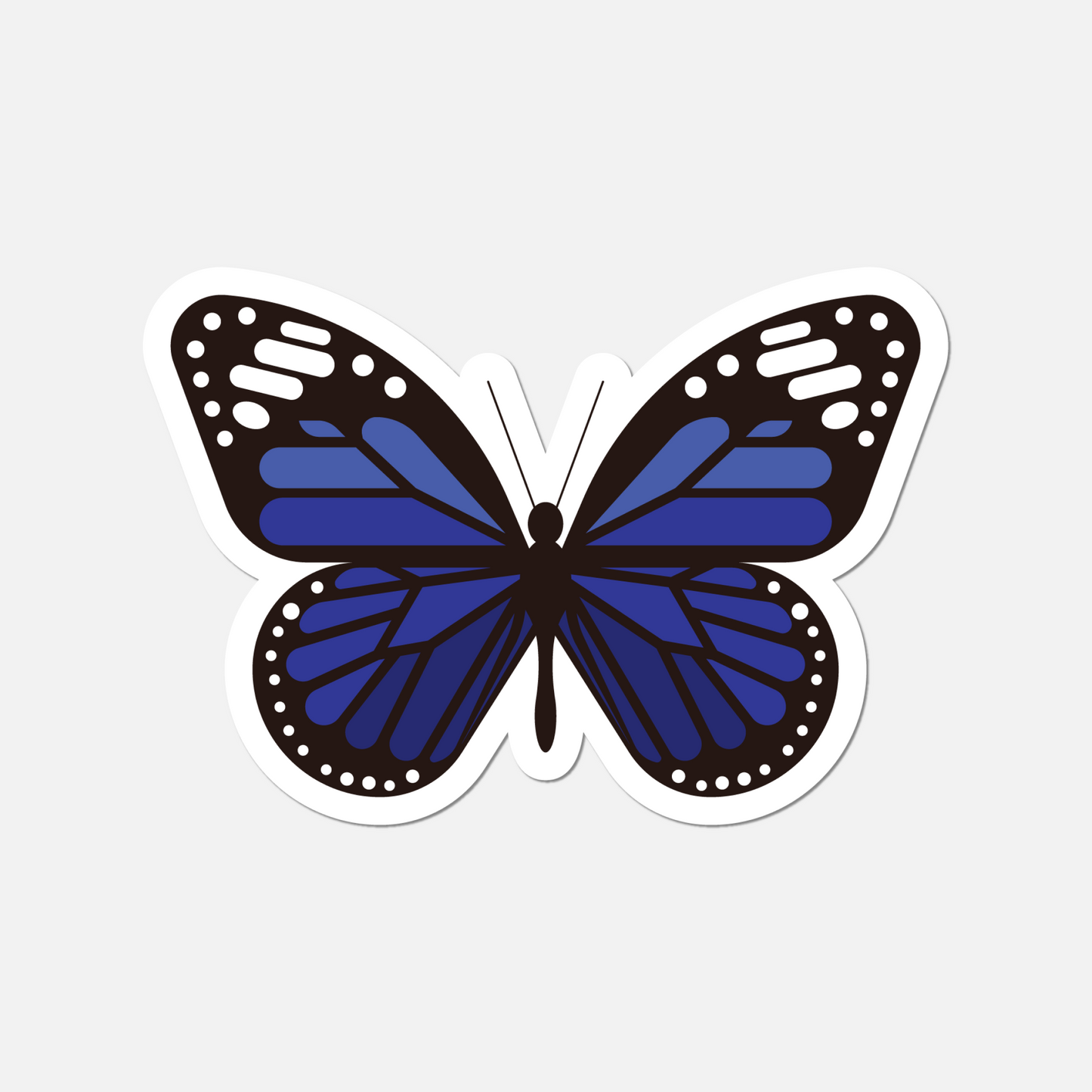 Blue Speckled Butterfly Sticker – Vibrant & Fun