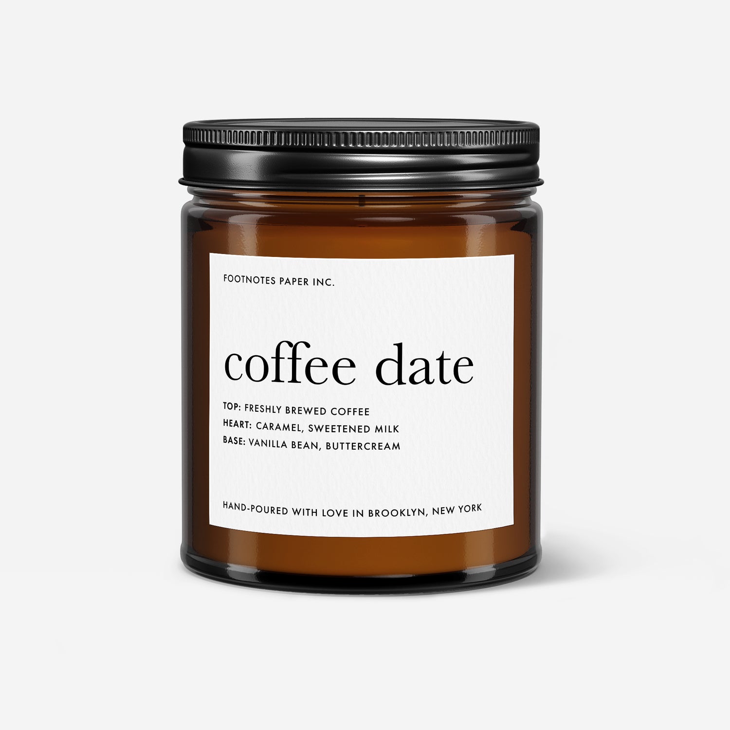 Coffee Date Candle – Sweet Coffee, Caramel, and Vanilla Scent